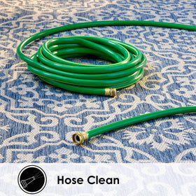 Easy-care rug ideal for kitchens, playrooms, mudrooms, and sunrooms