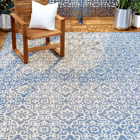 Nicole Miller New York Patio Country Danica rug with medallion motif for outdoor charm