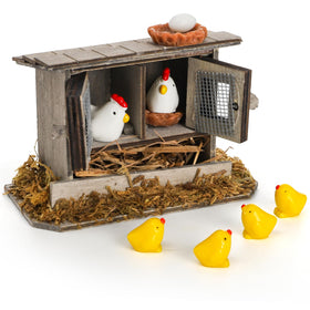 Nicunom yellow chicks bring vibrant life to tabletop scenes