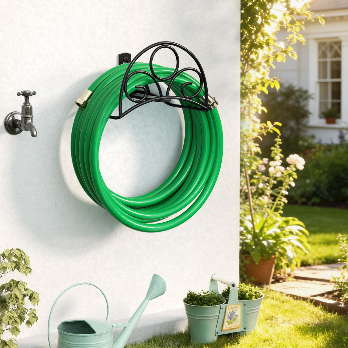 Niffgaff decorative scroll design adds subtle style to your garden wall