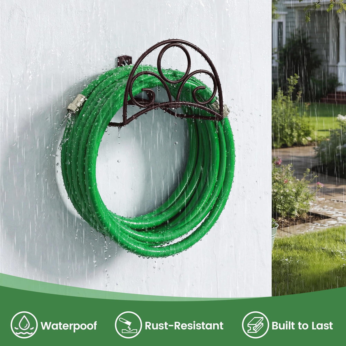 Niffgaff double rust protection resists rain and humidity.