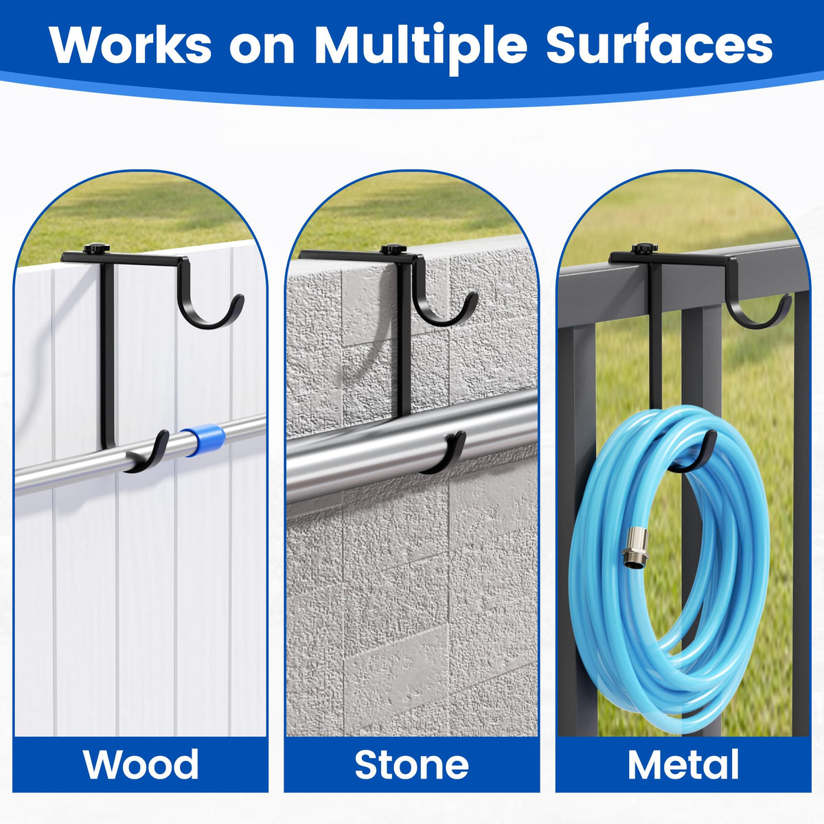 Niffgaff easy-installation hanger simplifies mounting on fences