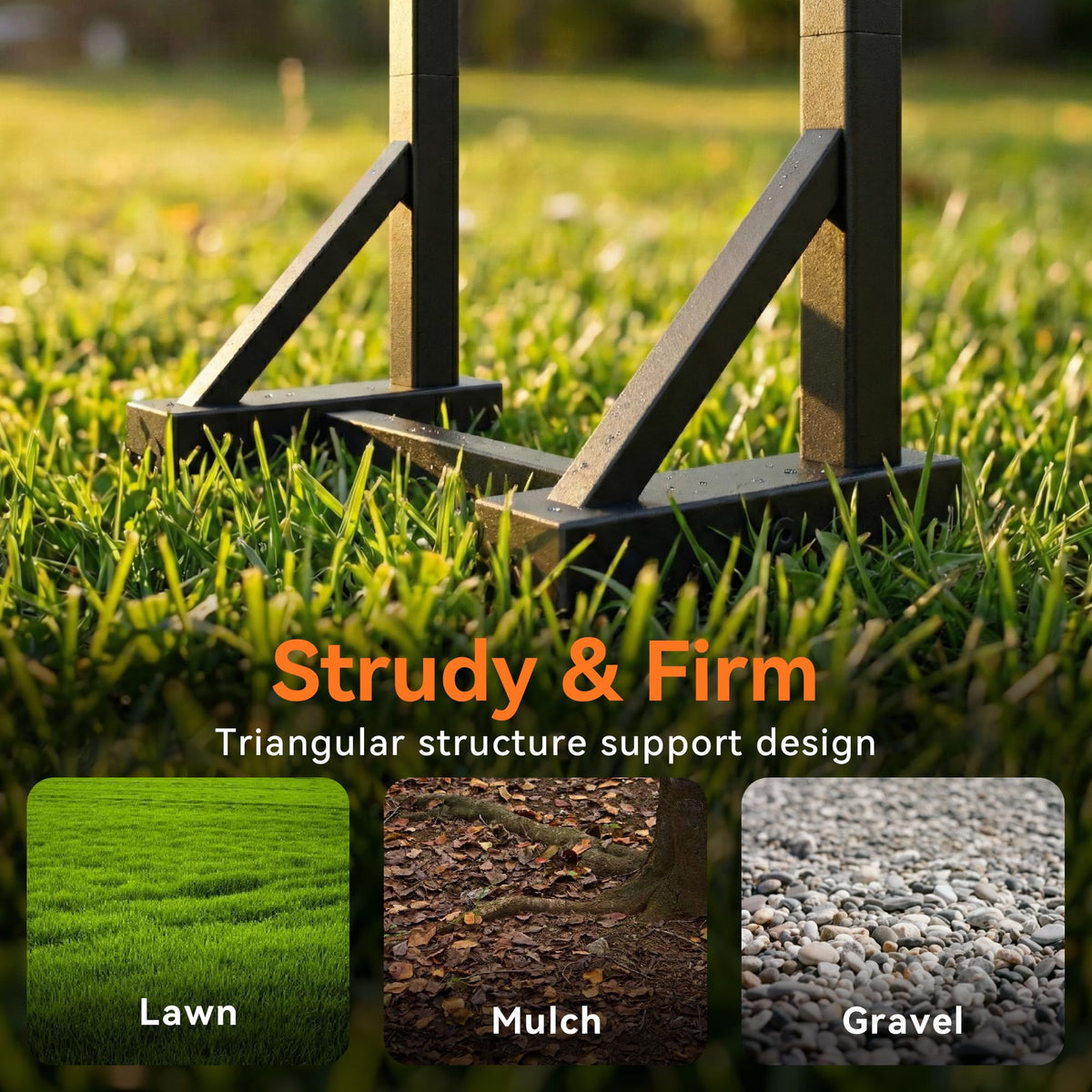 Niffgaff garden hose holder stand, installation on soil, stable outdoors