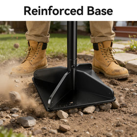 Niffgaff heavy-duty steel tamper rubber grip close-up