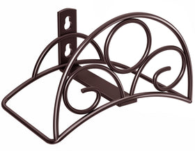 Niffgaff metal hose holder bronze wall mount keeps hoses tidy.