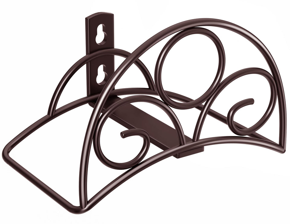 Niffgaff metal hose holder bronze wall mount keeps hoses tidy.