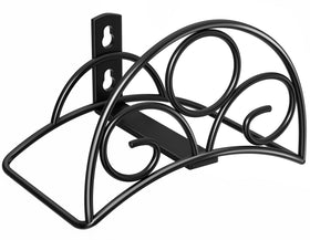 Niffgaff metal garden hose holder, wall-mounted, keeps hoses tidy and off the ground