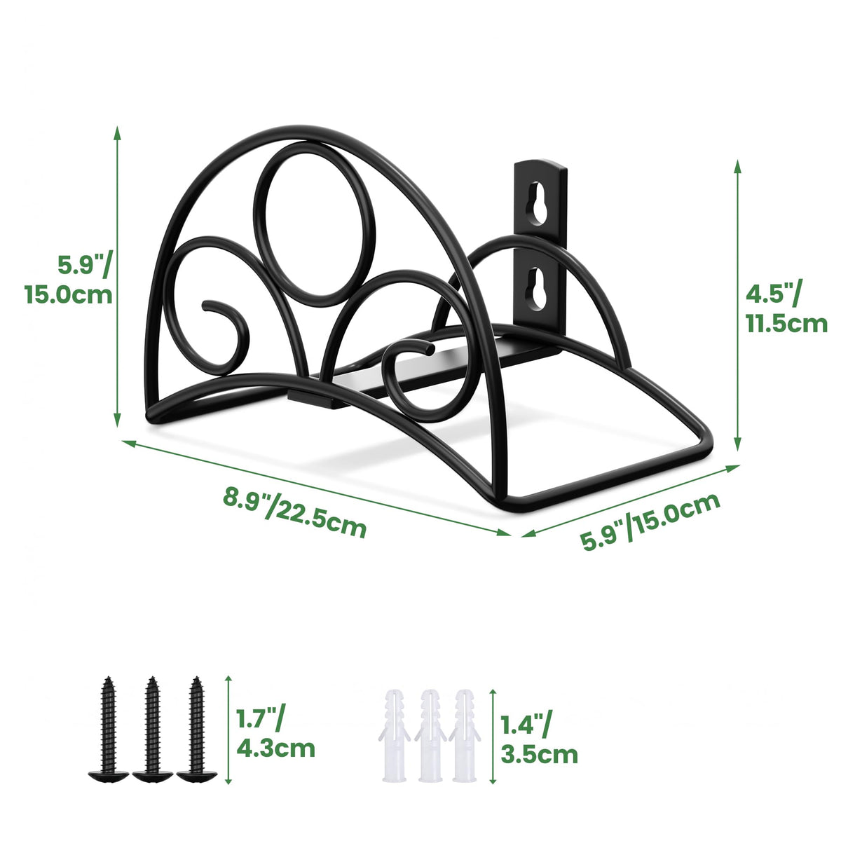 Wide cradle distributes weight evenly to prevent kinks and deformation