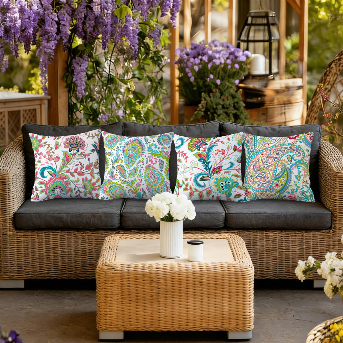 NIGHTWISH double-sided print close-up shows vibrant colors for all-season décor.