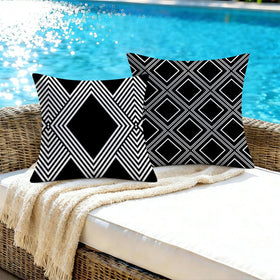 Nightwish four-pack pillow covers ready to refresh outdoor seating.