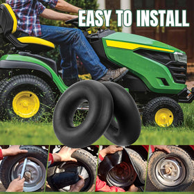 NIGOOLATA 2-pack tubes suitable for mower, tractor, golf cart and ATV.
