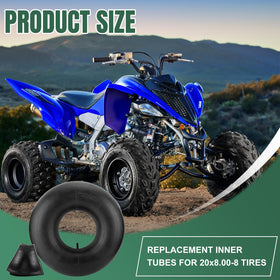 NIGOOLATA inner tube for 20x10-8 with straight valve compatibility.