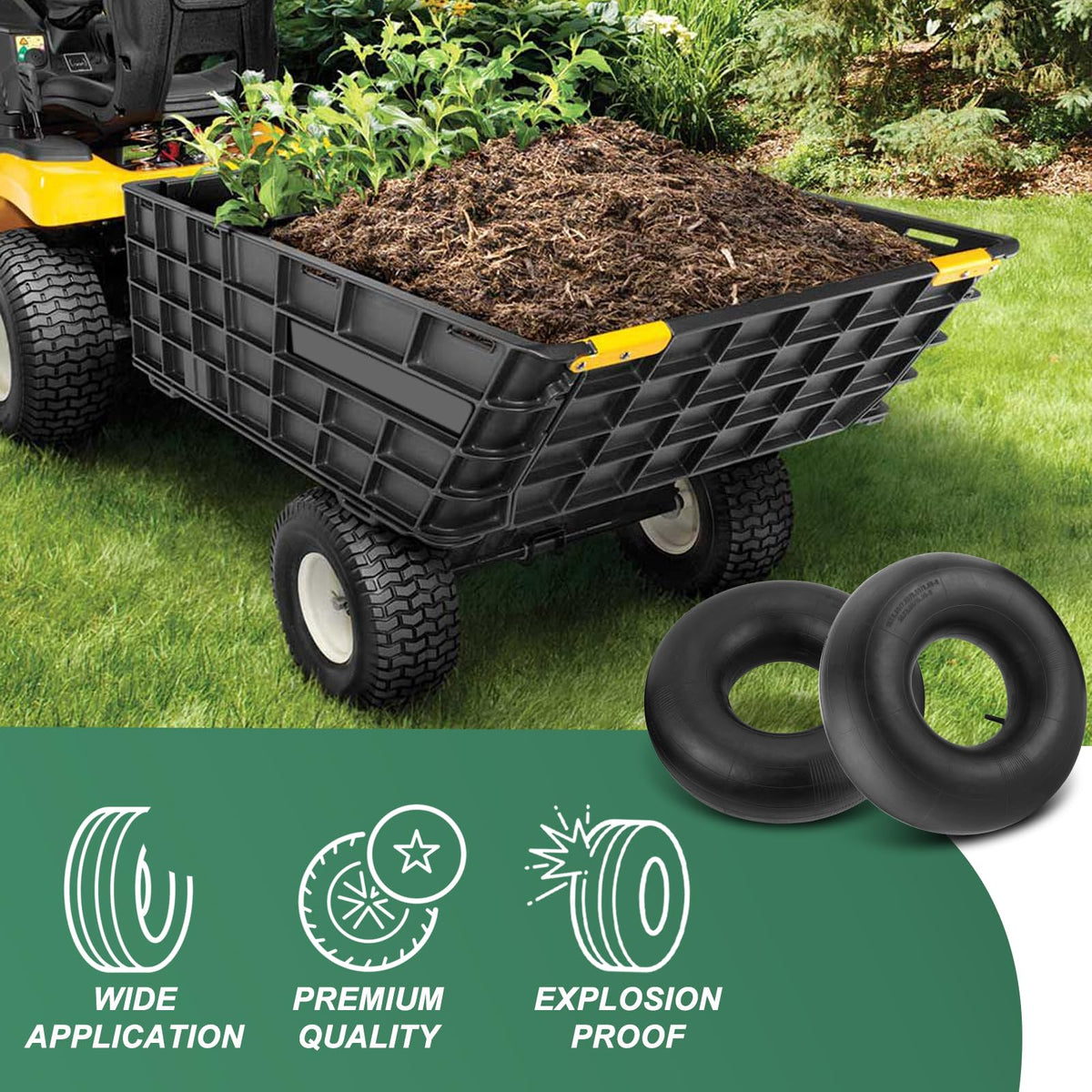 NIGOOLATA thick rubber improves shock absorption on rough terrain.