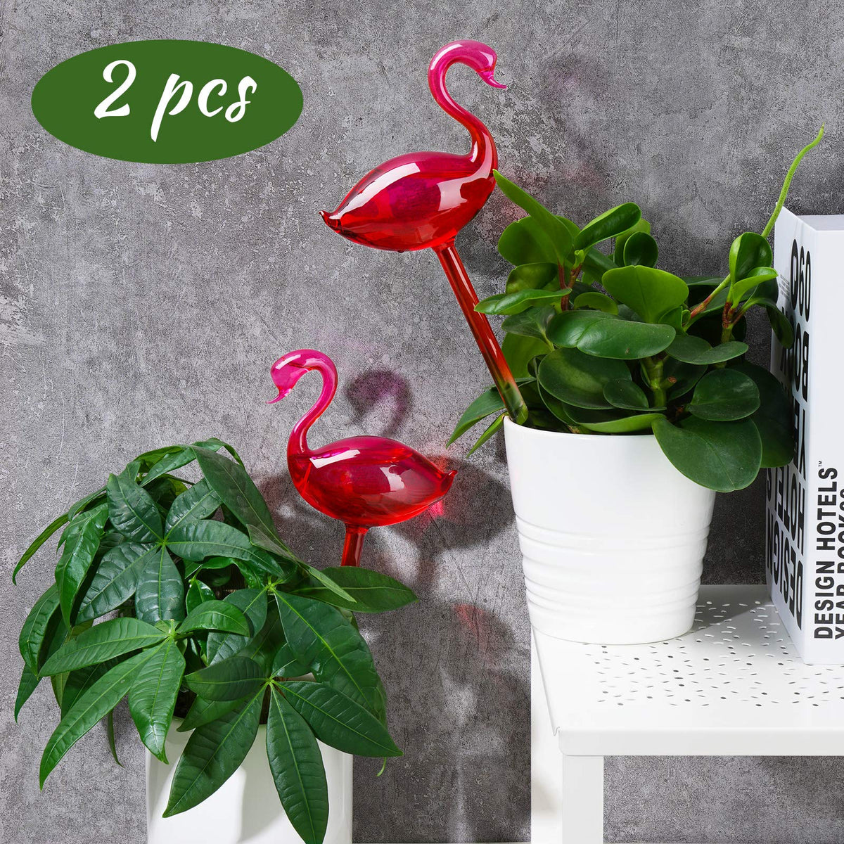NiHome automatic irrigation globes provide gentle, steady moisture for plants