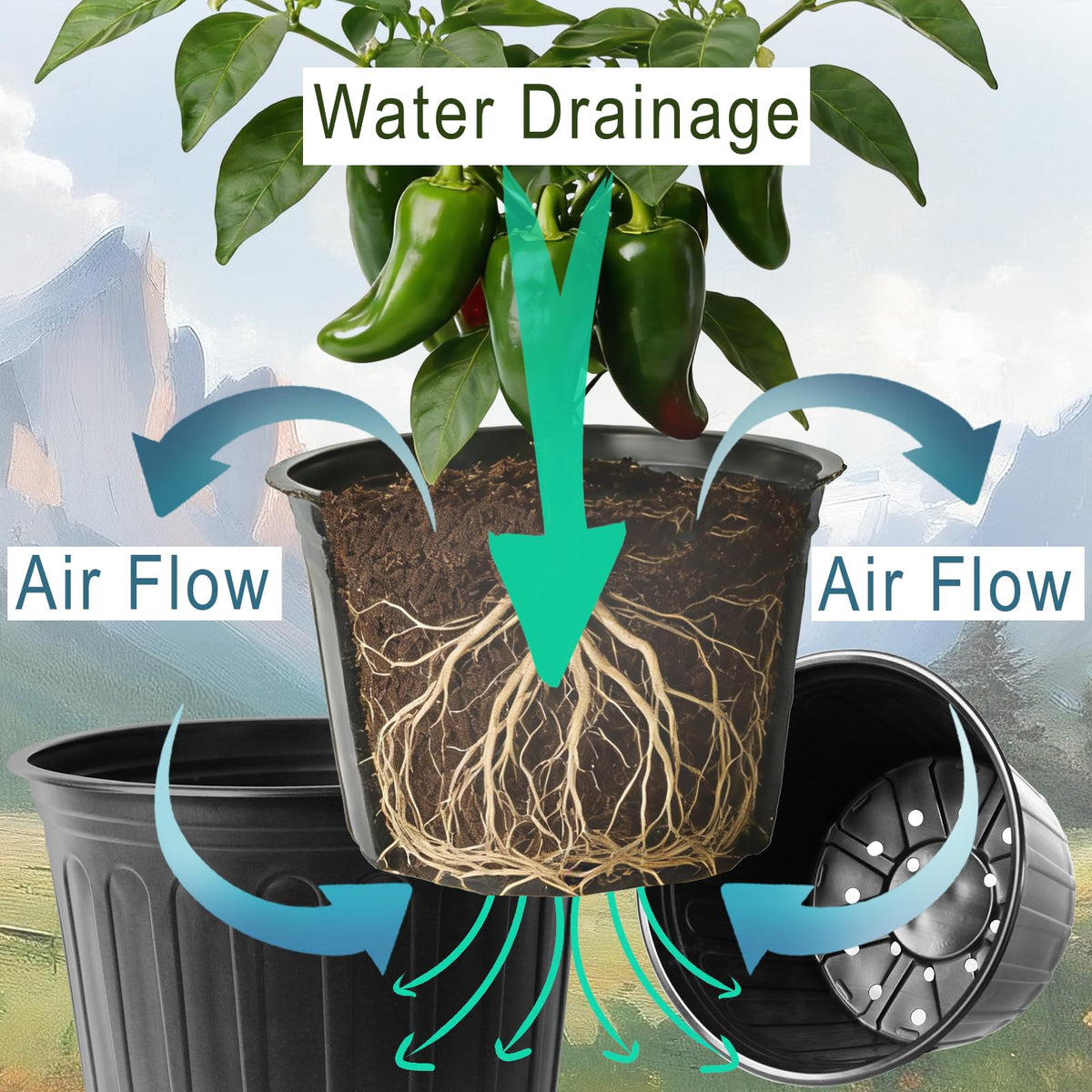 Niiiice 500 ml watering bottle complements pot watering routines.