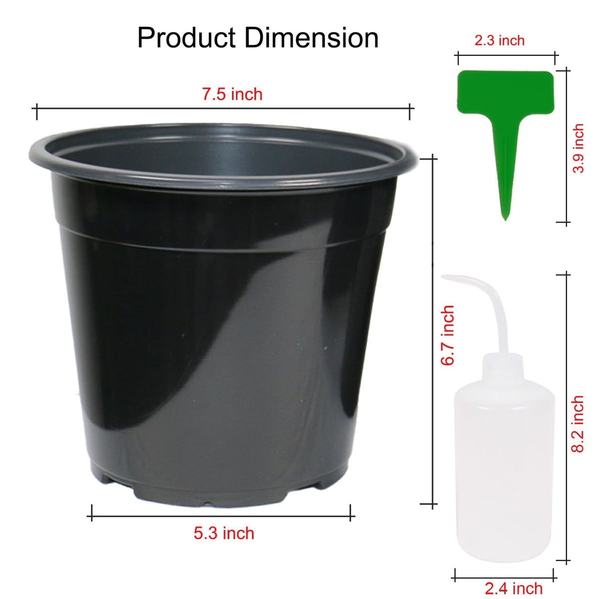 Niiiice nursery pots feature bottom drainage holes for healthy root air circulation.