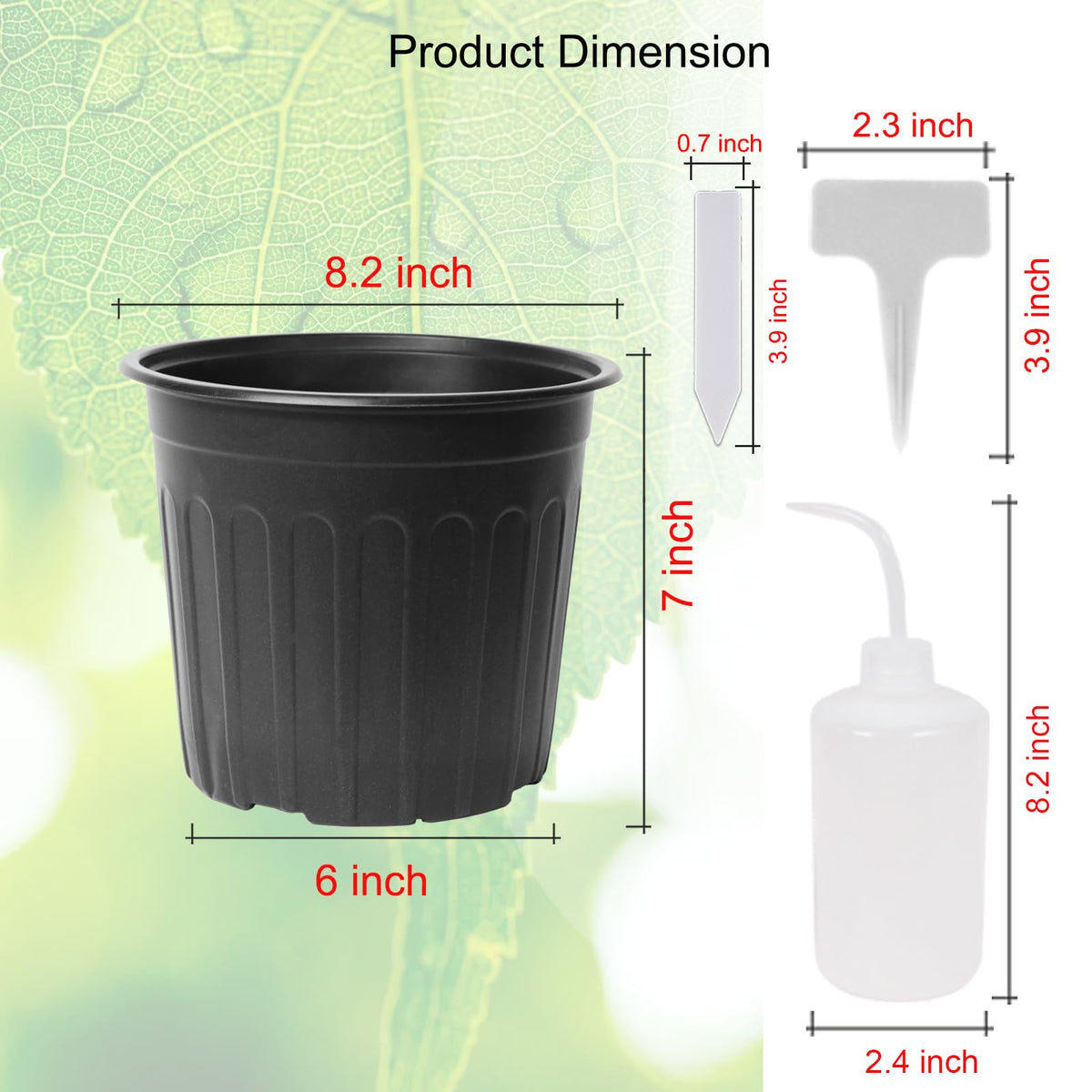 Niiiice pots with bottom drainage holes support soil drainage and air circulation.