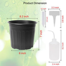 Niiiice pots with bottom drainage holes support soil drainage and air circulation.