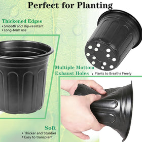 Niiiice soft thin plastic nursery pots lightweight and reusable