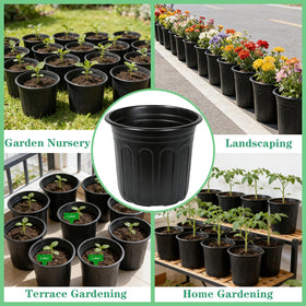 Niiiice stackable nursery pots save storage space