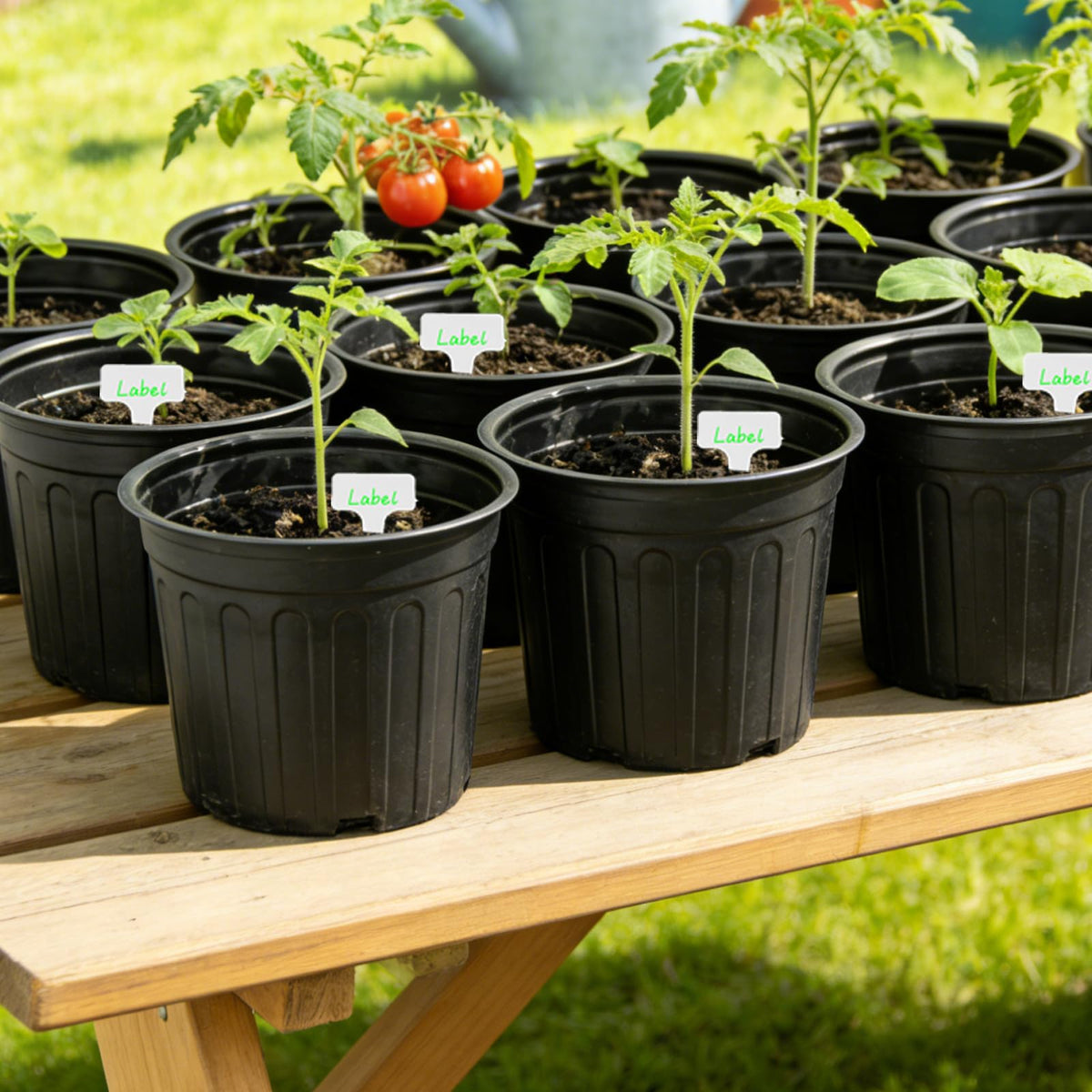 Niiiice plant pots with stackable design enable easy organization in small spaces.