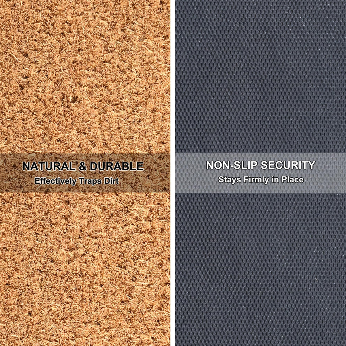 NIIKOOS decorative mat for covered porches and indoor entryways