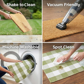 NIIKOOS Easter seasonal décor mat enhances spring home accents