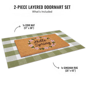 NIIKOOS front door layering decor for welcoming seasonal entryways
