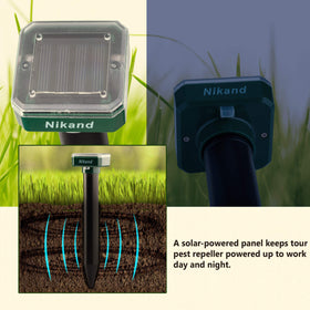 NIKAND 4-pack waterproof units withstand rain and humidity for year-round use