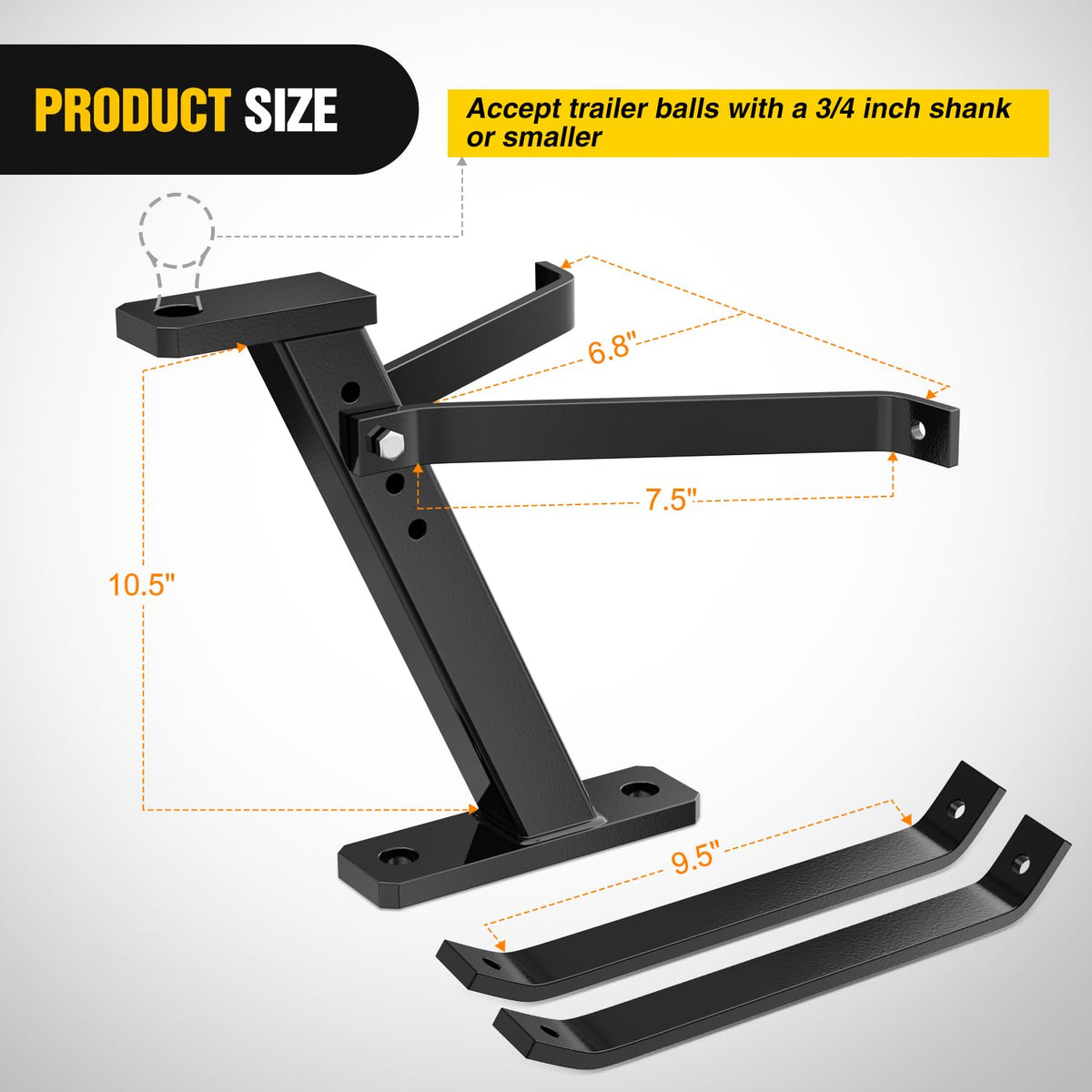 Nilight Pro Hi Hitch showing compatibility with John Deere riding mowers