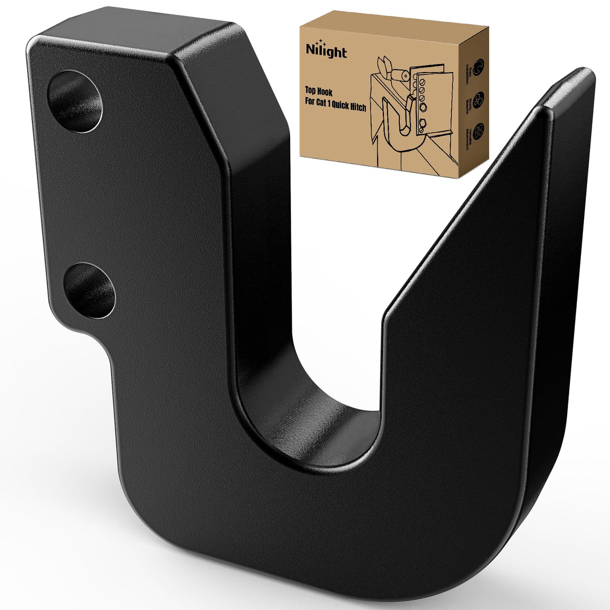 Nilight quick hitch top hook Cat 1 compatible with Harbor Freight for easy tool changes.