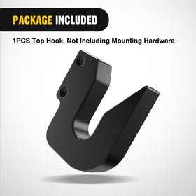 1.18 inch thick top hook adds sturdy plate for balanced attachment changes.