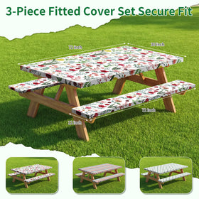 Nimalpal bench cover 12x72 inches with elastic edge for secure fit