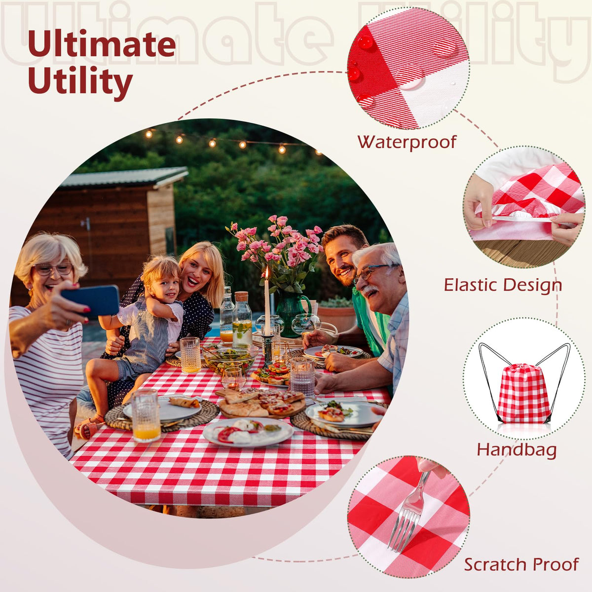 Nimalpal bench seat covers 12x72 protecting seating during picnics