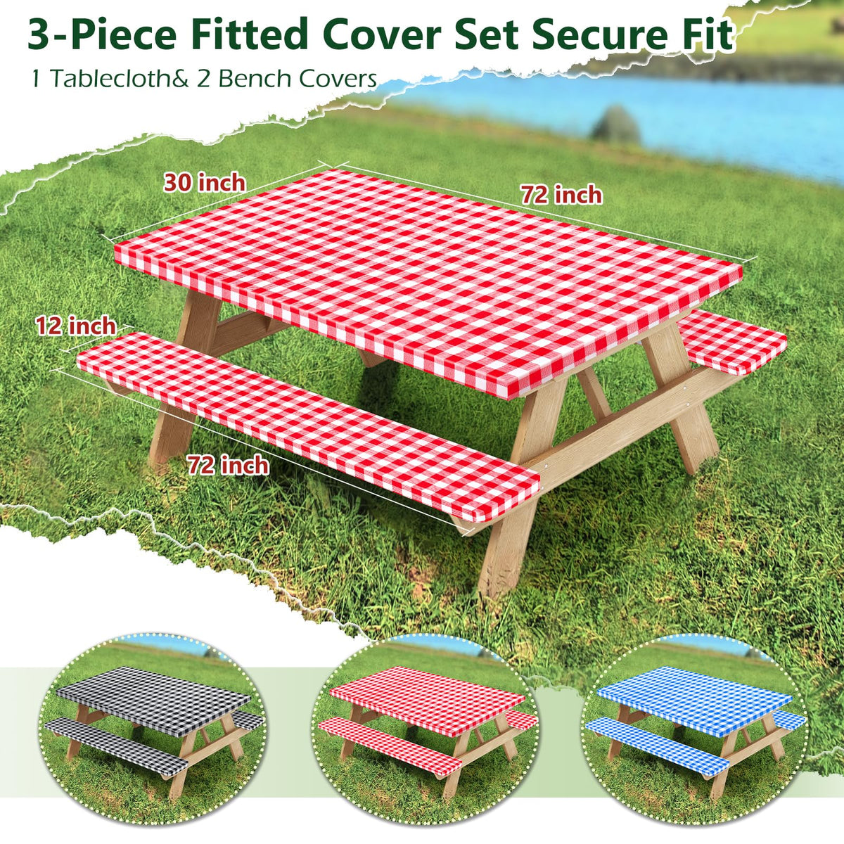 Nimalpal classic checked pattern adds style to outdoor meals