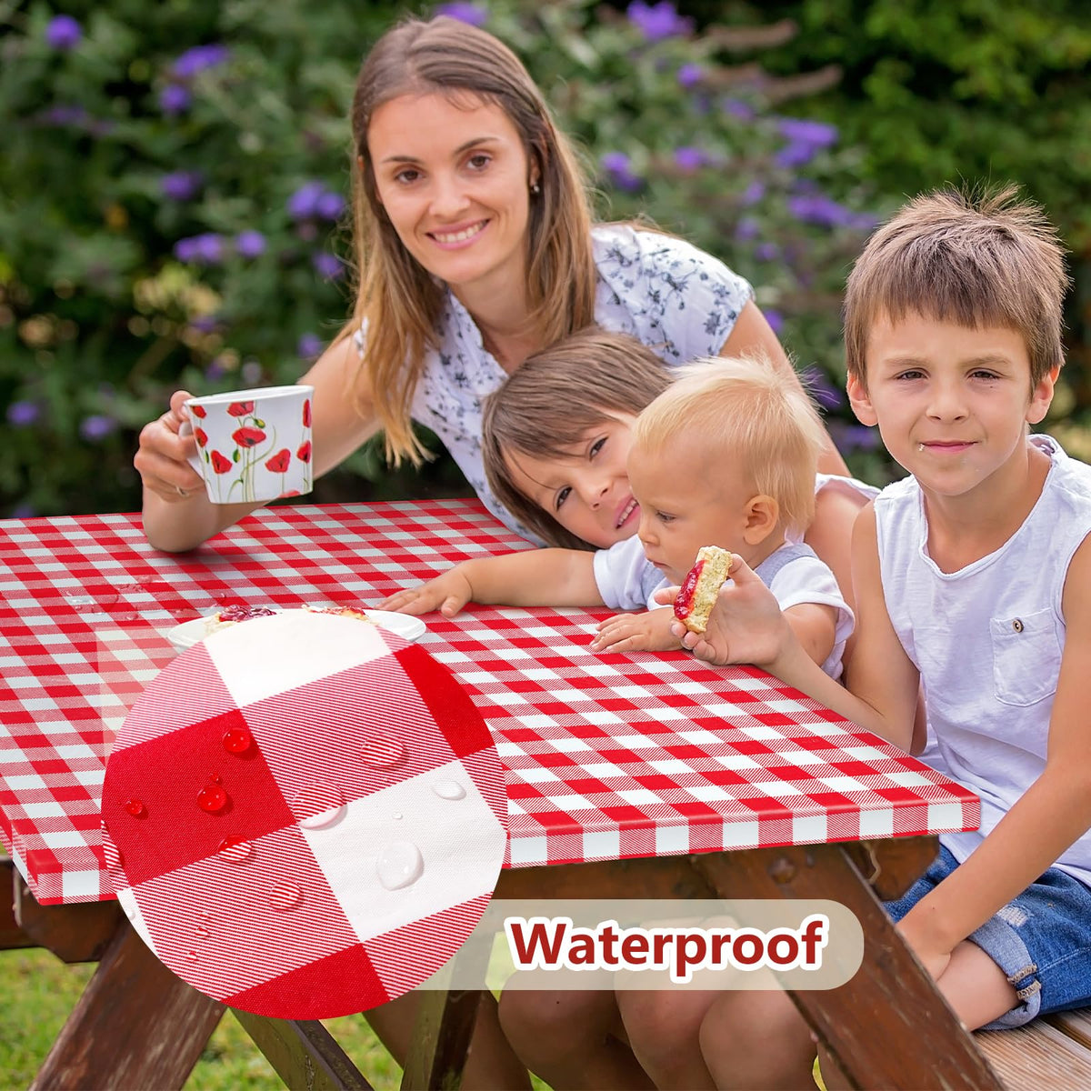 Nimalpal picnic table cover 72x30 keeping table clean and organized