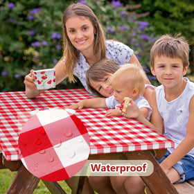 Nimalpal picnic table cover 72x30 keeping table clean and organized