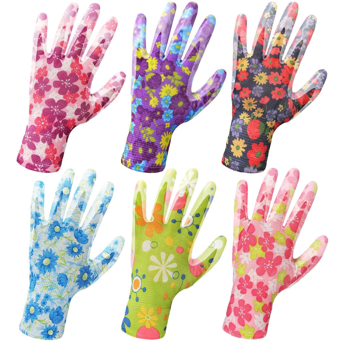 Nimalpal womens garden gloves red with breathable coating for comfortable gardening
