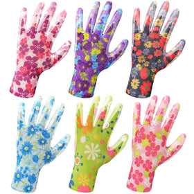 Nimalpal womens garden gloves red with breathable coating for comfortable gardening