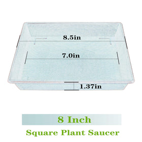 NIMYAU square saucer 6-inch compact tray for indoor pots