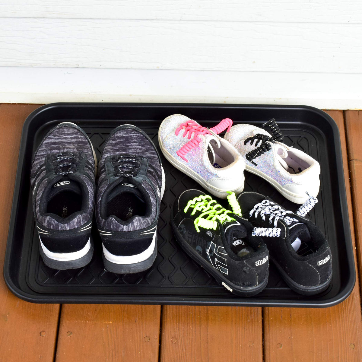 NINAMAR Boot Tray dual trays keep gear organized and accessible.