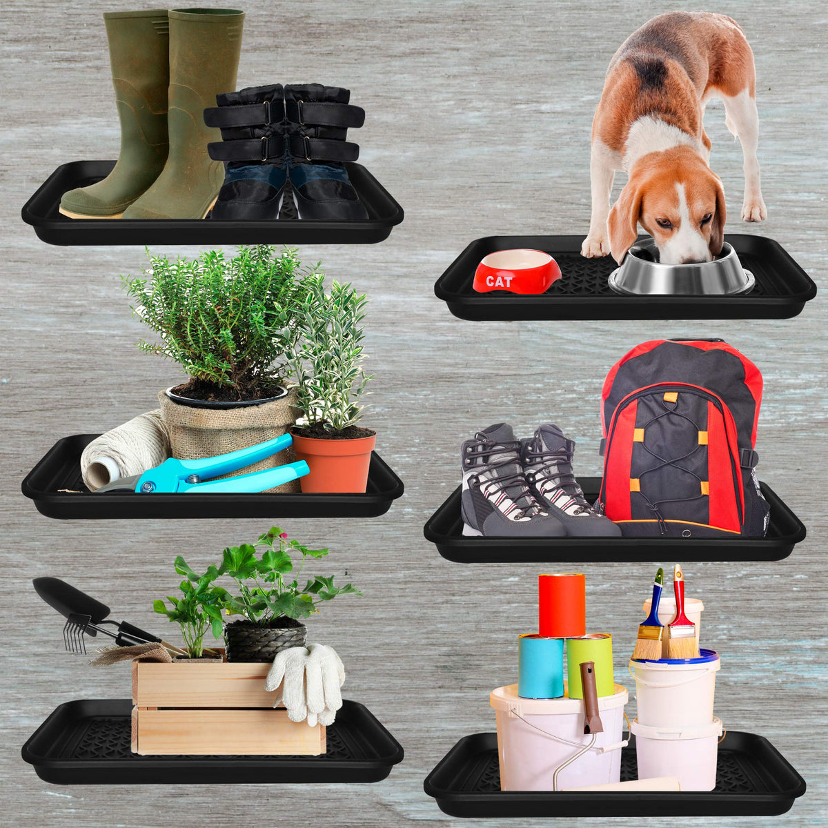NINAMAR Boot Tray robust heavy-gauge plastic with reinforced interior support.