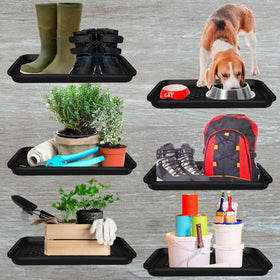 NINAMAR Boot Tray robust heavy-gauge plastic with reinforced interior support.