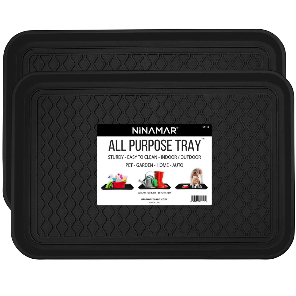 NINAMAR Boot Tray holds two pairs of boots, keeping the entryway organized.