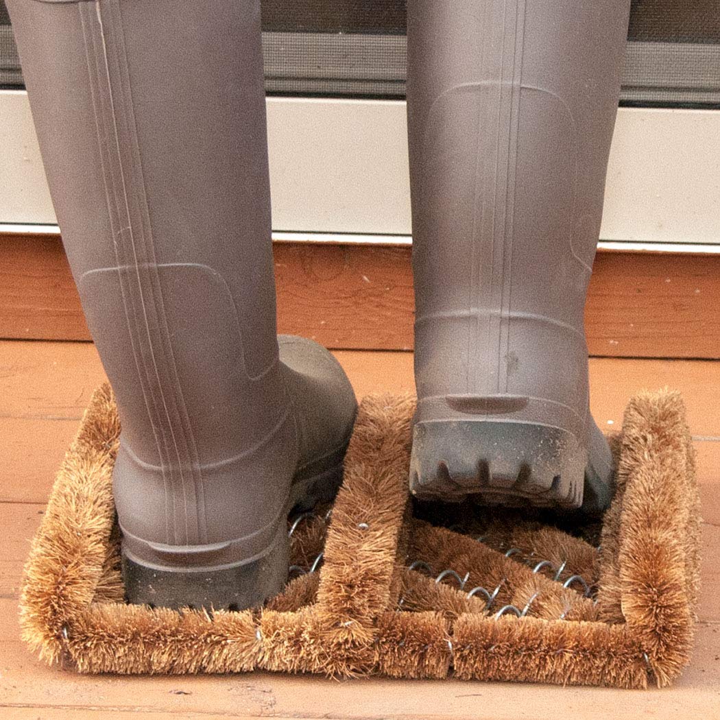 NINAMAR modern design coir boot scraper fits any entryway decor