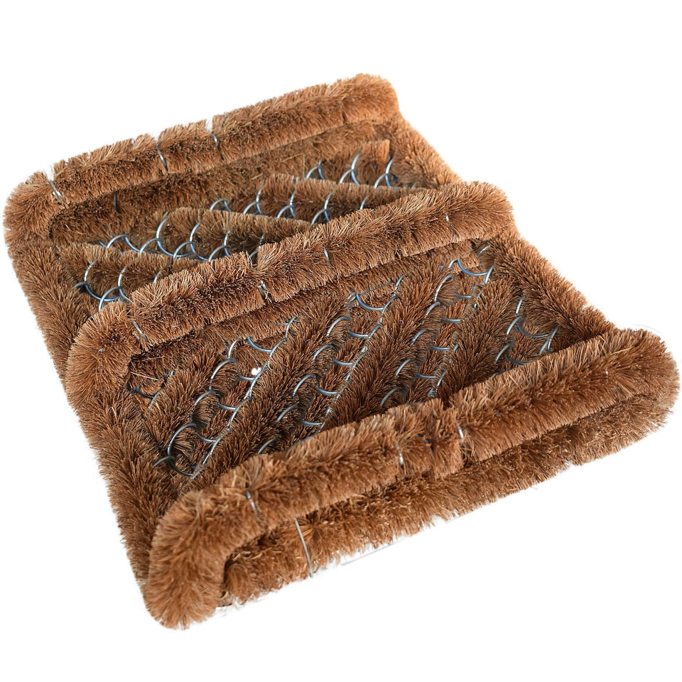 NINAMAR natural coir boot scraper door mat cleans dirt at the entrance and keeps floors clean