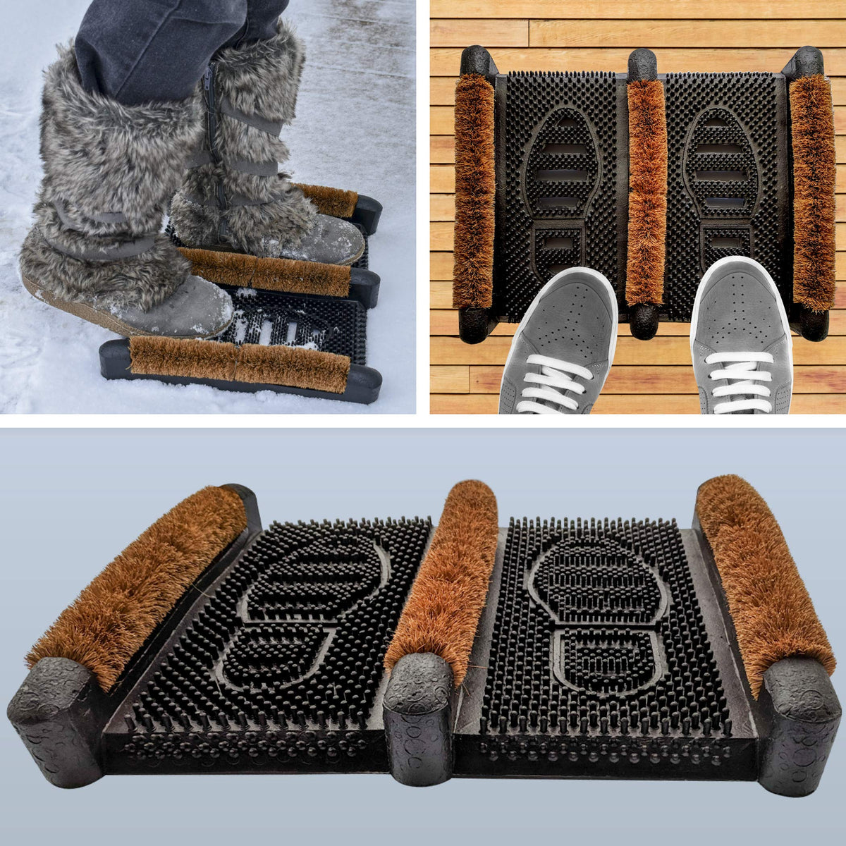 NINAMAR mud-scrubber mat helps keep mess outside your home.