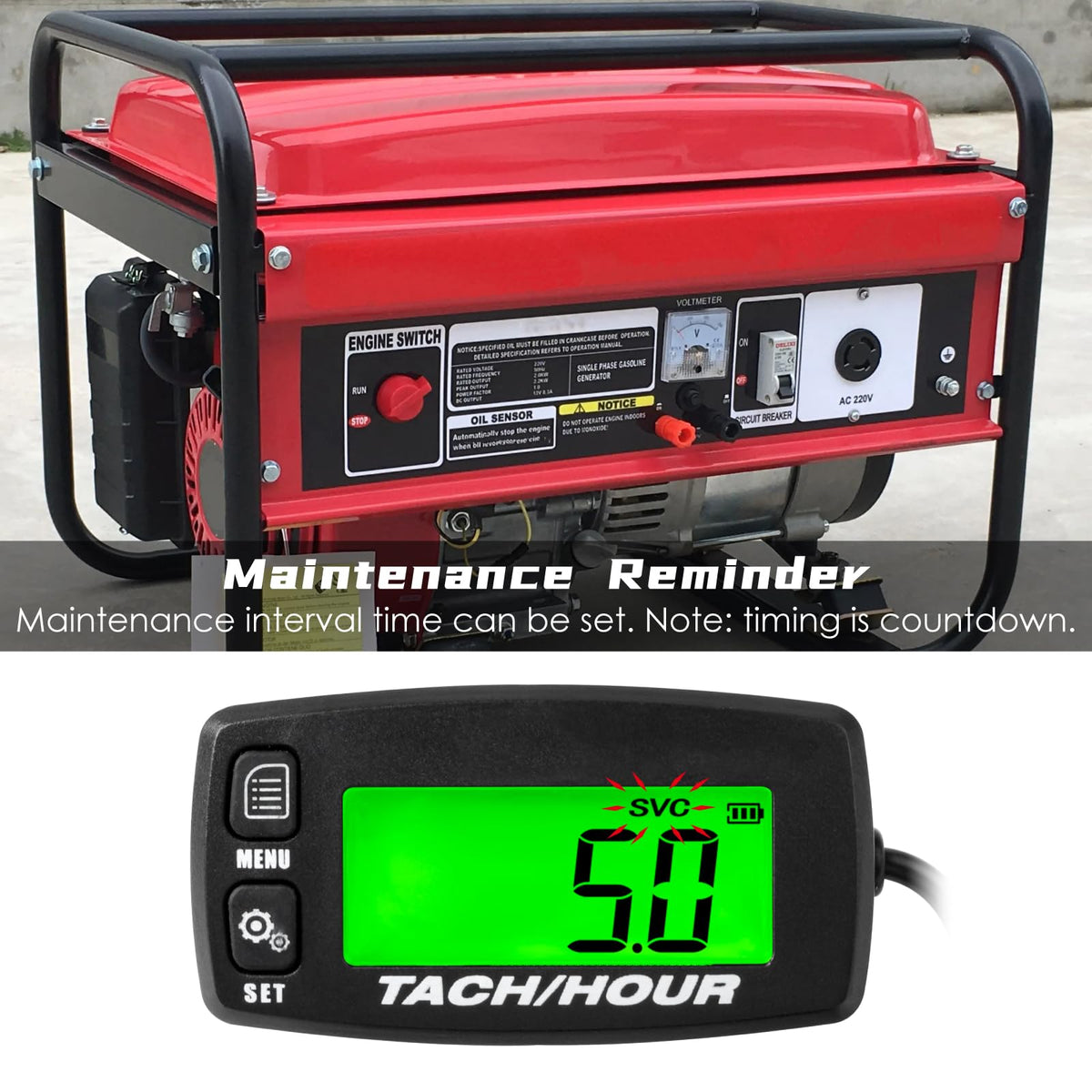 Nine Rong RPM max tracking captures peak engine speed up to 20000 RPM.