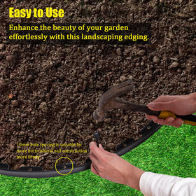9TH SHOP edging for patios and paths supports neat edges