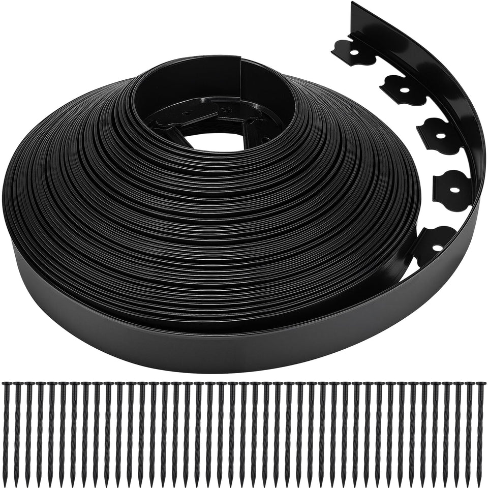 9TH SHOP landscape edging 2in 100ft rolled coil defines clean garden borders
